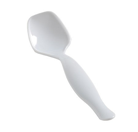 White Plastic Serving Spoon 8.5" - Decodine