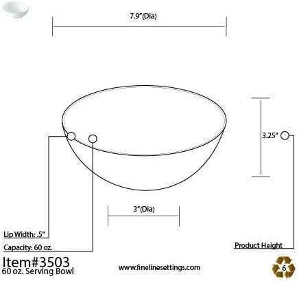 White Round Plastic Serving Plastic Bowls - Decodine