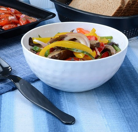 White Small Serving Bowl Dimple Designed - Decodine