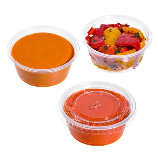 Pack of 100 Small 3.25oz Plastic Containers/Pots - Decodine