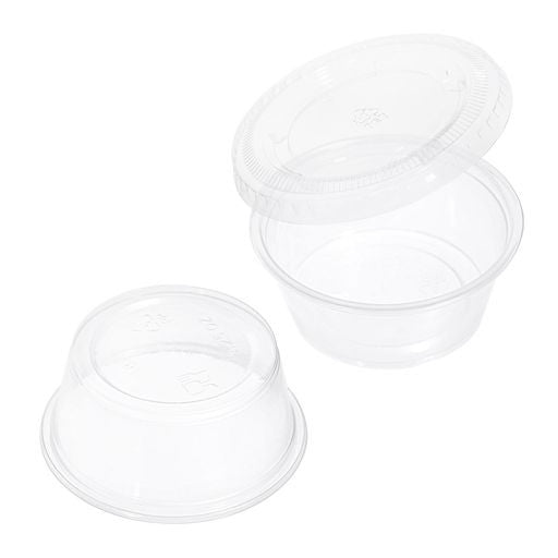 Pack of 100 Small 3.25oz Plastic Containers/Pots - Decodine