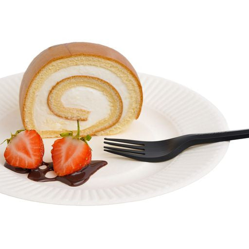 Pack of 150 6" Black CPLA Disposable Forks - Decodine