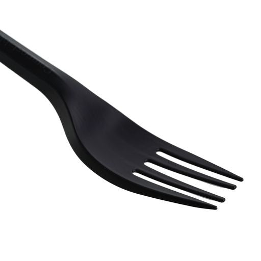 Pack of 150 6" Black CPLA Disposable Forks - Decodine