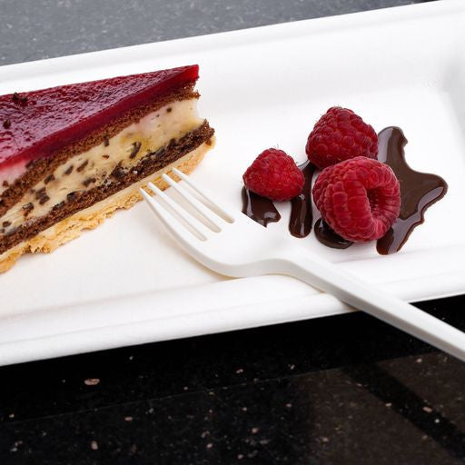 Pack of 150 6" White CPLA Disposable Forks - Decodine