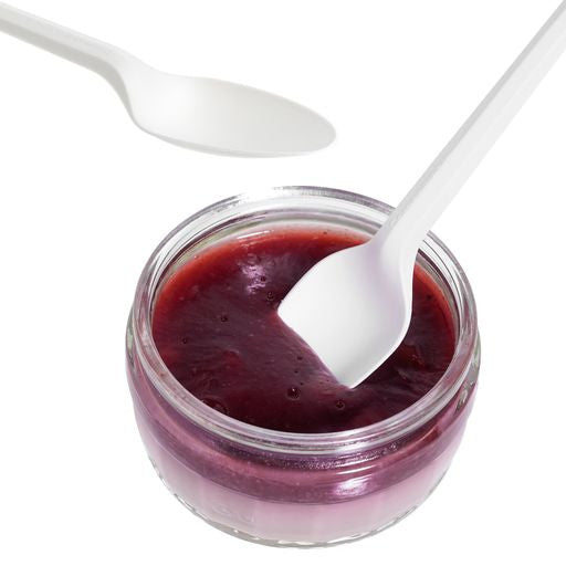 Pack of 150 6" White CPLA Disposable Spoons - Decodine