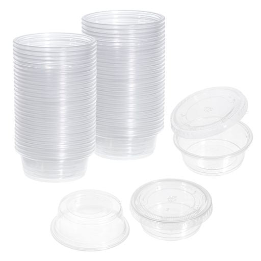 Pack of 150 Tiny 1.5oz Plastic Pots - Decodine