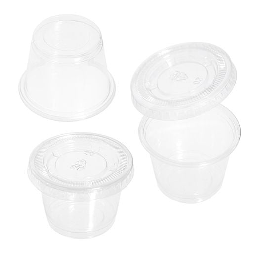 Pack of 150 Tiny 1oz Plastic Pots - Decodine