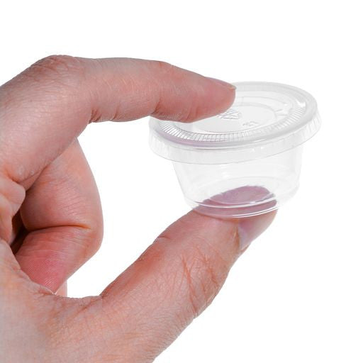 Pack of 150 Tiny .75oz Plastic Containers/Pots - Decodine