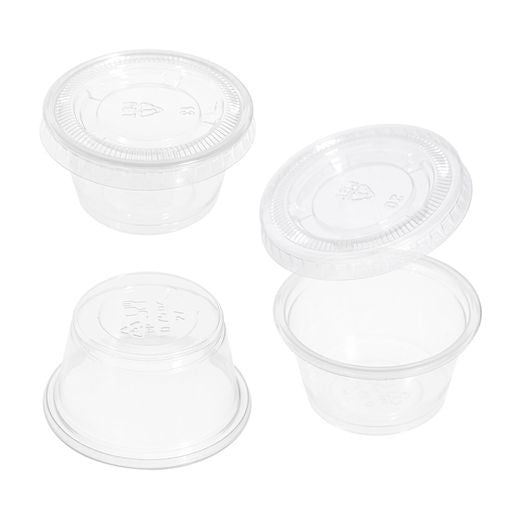 Pack of 150 Tiny .75oz Plastic Containers/Pots - Decodine