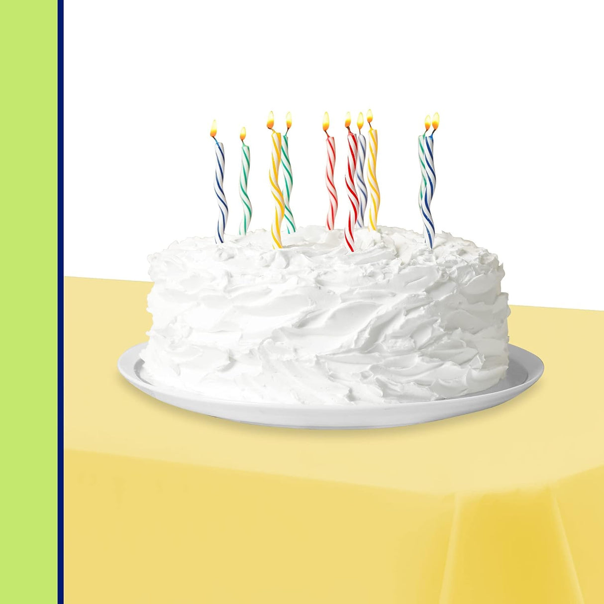 Premium Plastic Yellow Tablecloth Disposable Plastic Table Cover for Rectangle Tables 54" x 108" - Decodine