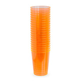20pk Neon Orange Plastic Cups 10oz (295ml)