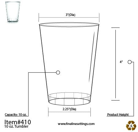 20pk Neon Orange Plastic Cups 10oz (295ml)