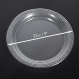 40 Pack Clear Plastic Large Party Plates 9 Inch | 23cm Reusable