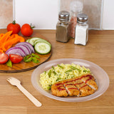 40 Pack Clear Plastic Large Party Plates 9 Inch | 23cm Reusable