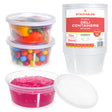 12-Pack 12 oz Clear Round Plastic Containers Deli Tubs - Ideal for Soup & Food Storage - Decodine