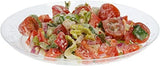 12 Pack 7" Clear Designed Salad Plates - Decodine