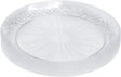 12 Pack 9" Clear Designed Dinner Plates - Decodine