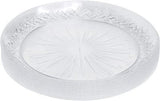 12 Pack 9" Clear Designed Dinner Plates - Decodine