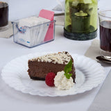 18 Pack 7.5" Round Plastic White Dessert Plates - Decodine