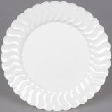 18 Pack 7.5" Round Plastic White Dessert Plates - Decodine