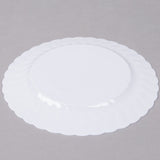18 Pack 9" Round Plastic White Dinner Plates - Decodine