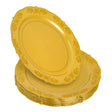 20 Pack 10" Gold Plastic Dinner Plates - Decodine
