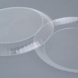 20 Pack 7" Clear Designed Plastic Plates - Decodine