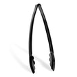 6 Pack 12" Black Plastic Serving Tongs - Decodine