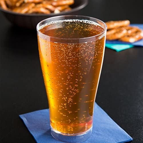 6 Pack 14oz Plastic Pint Beer Glasses/Tumblers - Decodine
