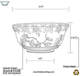 7.5 Litre Premium Plastic Punch Bowl - Decorative Serving bowl - Decodine