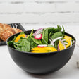 Black Round Plastic Serving Plastic Bowls - Decodine
