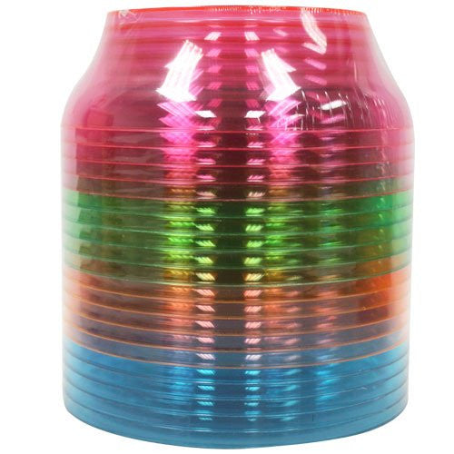 Pack of 20 Assorted Colored Hard Plastic Party Bowls - 10 oz - Neon Red, Purple, Blue, and Green - Decodine