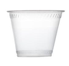 50 Pack 9 oz. Squat PETE Plastic Smoothie/Dessert Cups