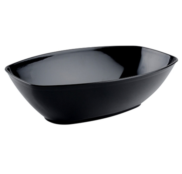 1.8 Litre Black Rectangular Plastic Serving Bowls