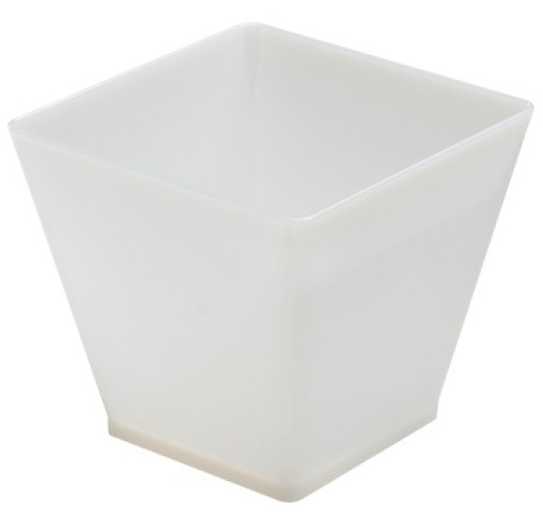 10 Pack 2oz White Mini Cube Dessert Cups/Pots