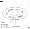 14" Round White Plastic Serving Platter Tray