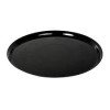 18" Round Black Plastic Serving  Platter Tray