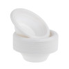 100 Pack 12oz White Lightweight Plastic Soup/Party  Bowls