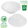 100 Pack 12oz White Lightweight Plastic Soup/Party  Bowls