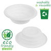 100 Pack 5oz Small White Lightweight Plastic Dessert Bowls