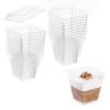 24 Pack 4oz Plastic Mini Dessert Cups/Dessert Bowls with Lids