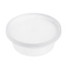 12-Pack 8 oz Clear Round Plastic Containers Deli Tubs- Ideal for Soup & Food Storage