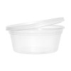 36-Pack 8 oz Clear Round Plastic Containers Deli Tubs- Ideal for Soup & Food Storage