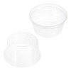 36-Pack 12 oz Clear Round Plastic Containers Deli Tubs - Ideal for Soup & Food Storage