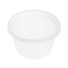 12-Pack 16 oz Clear Round Plastic Containers Deli Tubs - Ideal for Soup & Food Storage