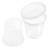 36-Pack 24 oz Clear Round Plastic Containers Deli Tubs - Ideal for Soup & Food Storage