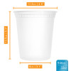 36-Pack 32 oz Clear Round Plastic Containers Deli Tubs - Ideal for Soup & Food Storage