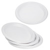 Eco-Friendly 150 Pc White Party Set Serves 25 People  - 7-Inch Plates, 10-Inch Plates, 12oz Cups, Spoons, Forks, Knives - Made of Cornstarch