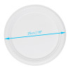 Eco-Friendly 150 Pc White Party Set Serves 25 People  - 7-Inch Plates, 10-Inch Plates, 12oz Cups, Spoons, Forks, Knives - Made of Cornstarch