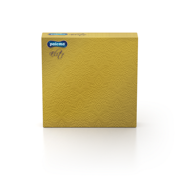 16 Pack Square Light Gold Dinner Napkins 33 x 33cm 2ply